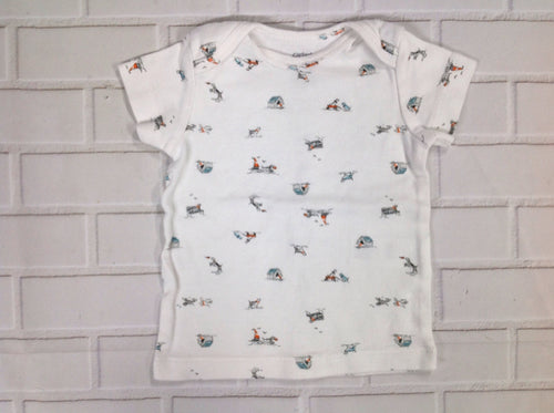 Carters White Print Top