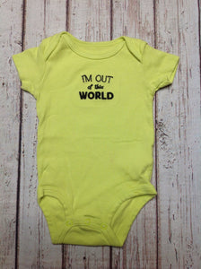 Carters Yellow & Black Onesie