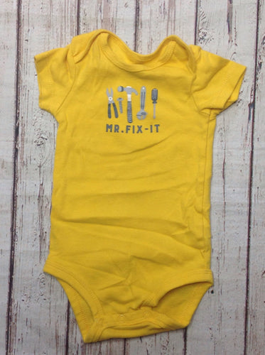 Carters Yellow & Gray Top