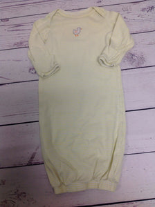 Carters Yellow Print Gown