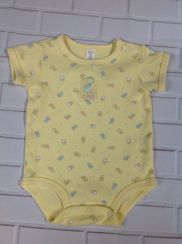 Carters Yellow Print Onesie