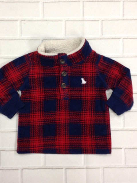 Carters navy & red Top
