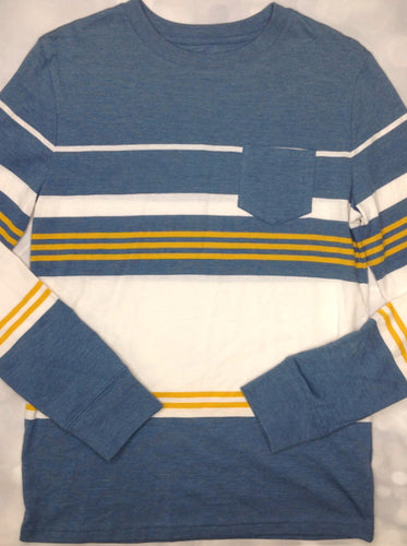 Cat & Jack BLUE & CREAM Stripe Top