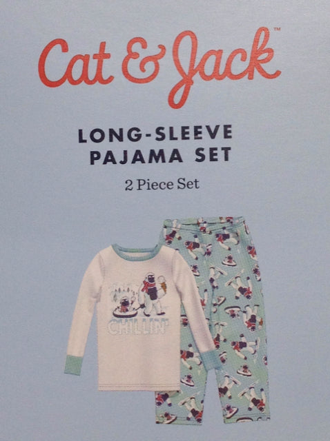Cat & Jack Baby Blue & Cream Sleepwear