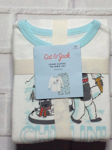 Cat & Jack Baby Blue & Cream Sleepwear