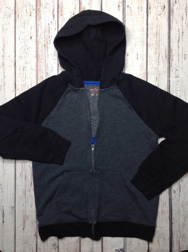 Cat & Jack Black & Gray ZIP-UP WITH HOOD Sweatshirt