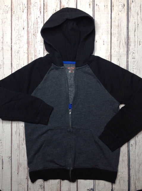 Cat & Jack Black & Gray ZIP-UP WITH HOOD Sweatshirt