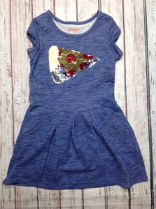 Cat & Jack Blue & Gold Dress