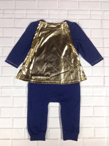 Cat & Jack Blue & Gold Onesie