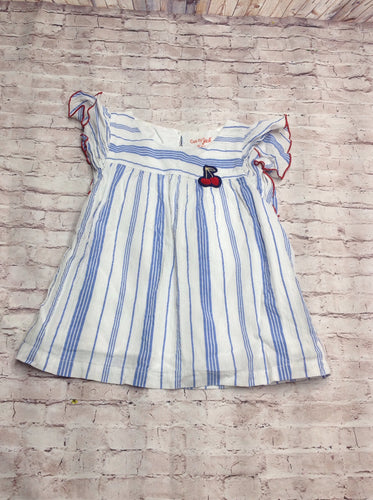 Cat & Jack Blue & White Top