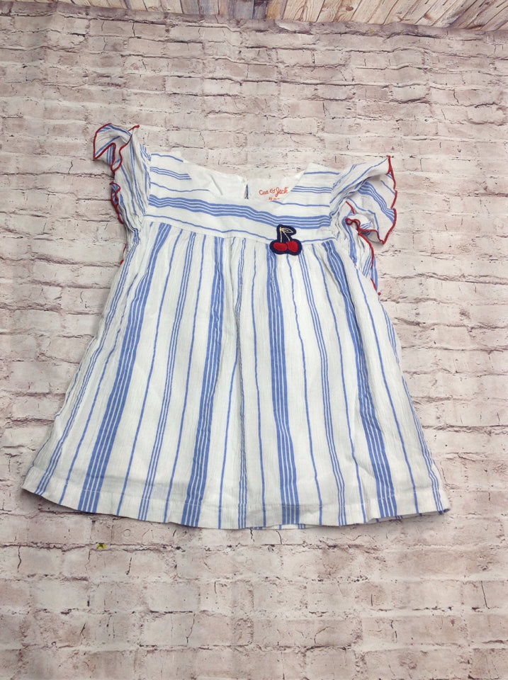 Cat & Jack Blue & White Top