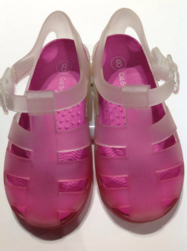 Cat & Jack CLEAR & PINK Sandals