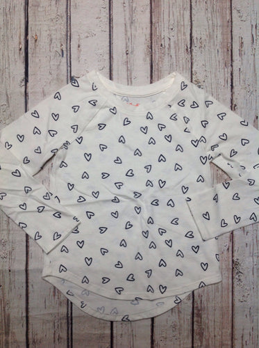 Cat & Jack Cream & Black Heart Top