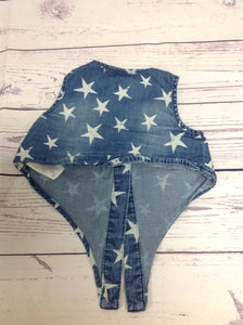Cat & Jack Denim Print Top