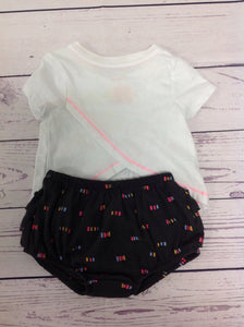 Cat & Jack GRAY & WHITE 2 PC Outfit