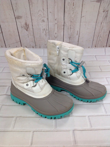 Cat & Jack GRAY & WHITE Snowboots