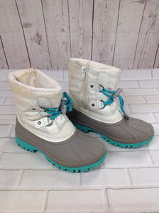 Cat & Jack GRAY & WHITE Snowboots