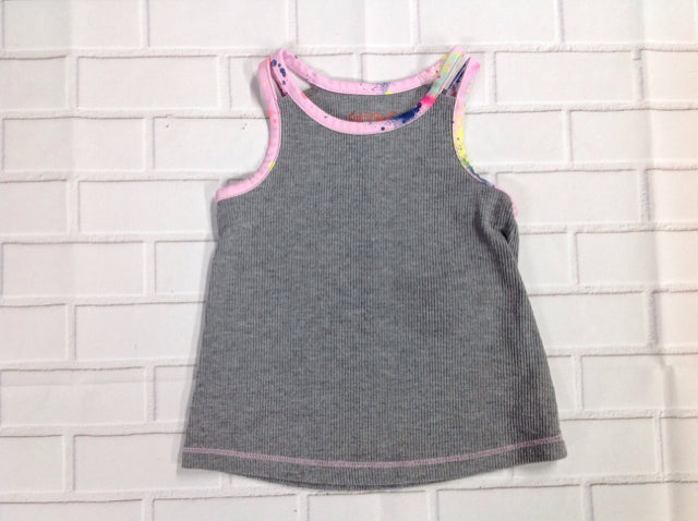 Cat & Jack GRAY PRINT Top