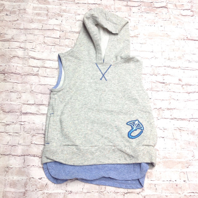 Cat & Jack Gray & Blue Top