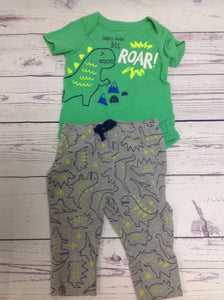 Cat & Jack Green & Gray 2 PC Outfit