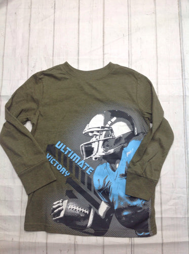 Cat & Jack Green Football Top