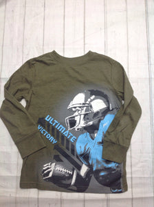 Cat & Jack Green Football Top