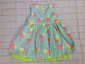 Cat & Jack Green Print Dress