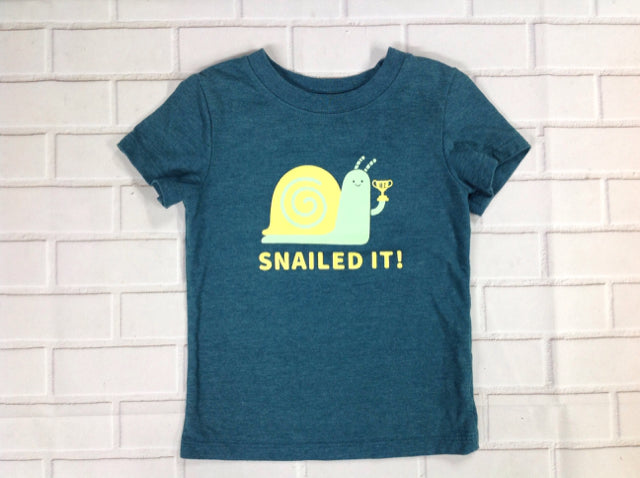Cat & Jack Green Print Top