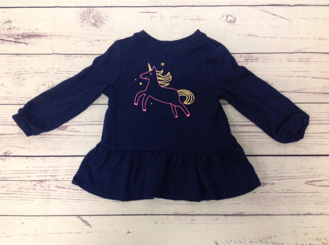 Cat & Jack Navy Print Top