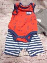 Cat & Jack Orange & Blue 3 PC Outfit