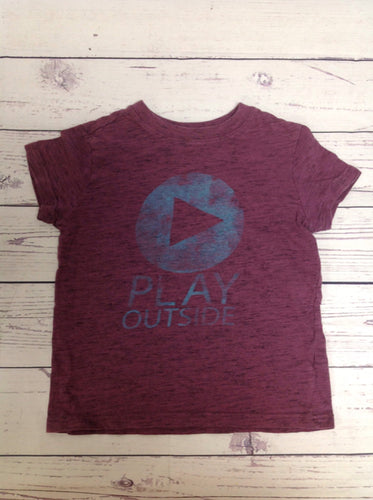 Cat & Jack Purple Print WORDS Top