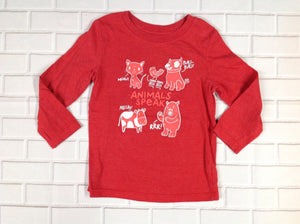 Cat & Jack Red Print Top