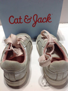 Cat & Jack Silver & Pink Sneakers