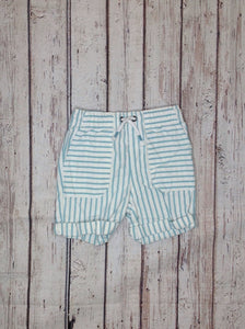 Cat & Jack White & Baby Blue Stripe Shorts