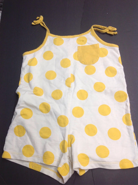 Cat & Jack Yellow & White Polka Dots One Piece
