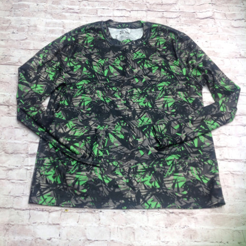 Champion Gray & Green Designs Top