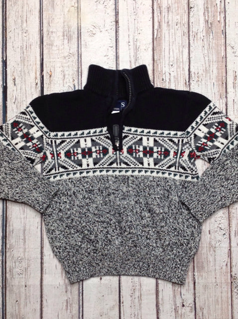 Chaps Black & White Sweater