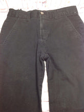 Chaps Black Solid Pants