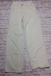 Chaps Khaki Solid Pants