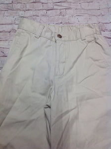 Chaps Khaki Solid Pants