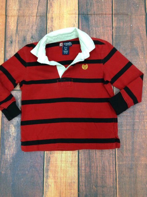 Chaps Red & Black Top