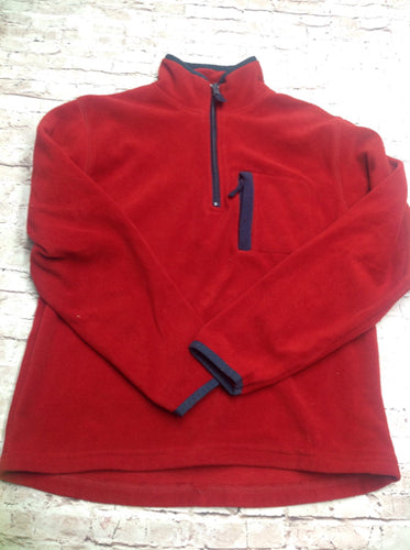 Chaps Red & Blue Fleece Top