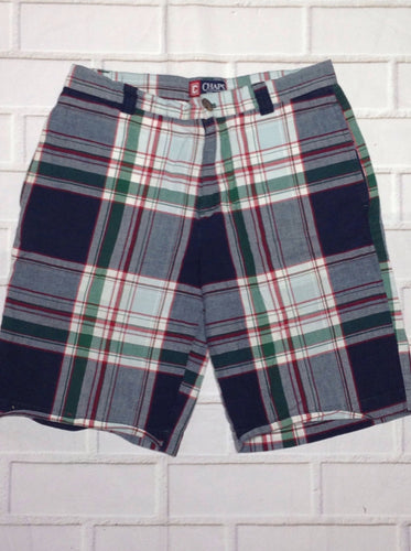 Chaps Red & Blue Plaid Shorts