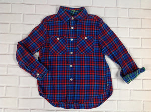 Chaps Red & Blue Plaid Top