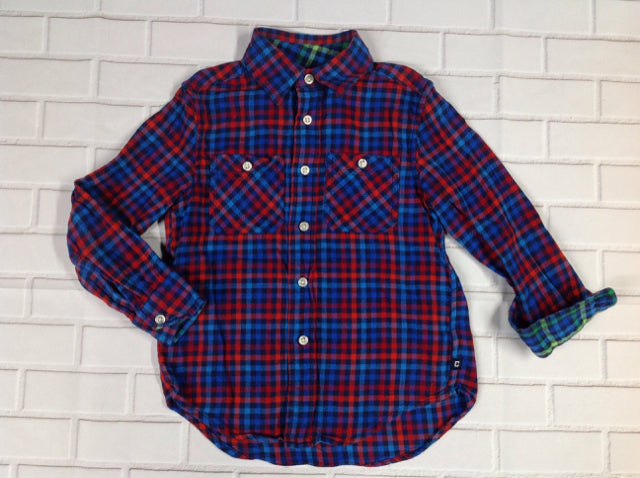 Chaps Red & Blue Plaid Top