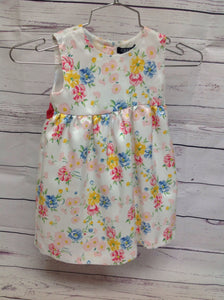Chaps White Print Dress