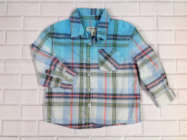 Cherokee Baby Blue & Red Top