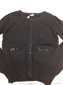 Cherokee Black & Silver Top