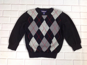 Cherokee Black Print Sweater