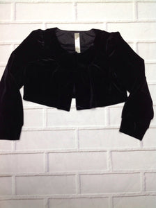 Cherokee Black Velour Top